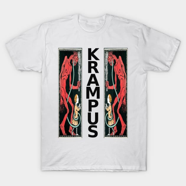 Red Krampus T-Shirt by asimplefool